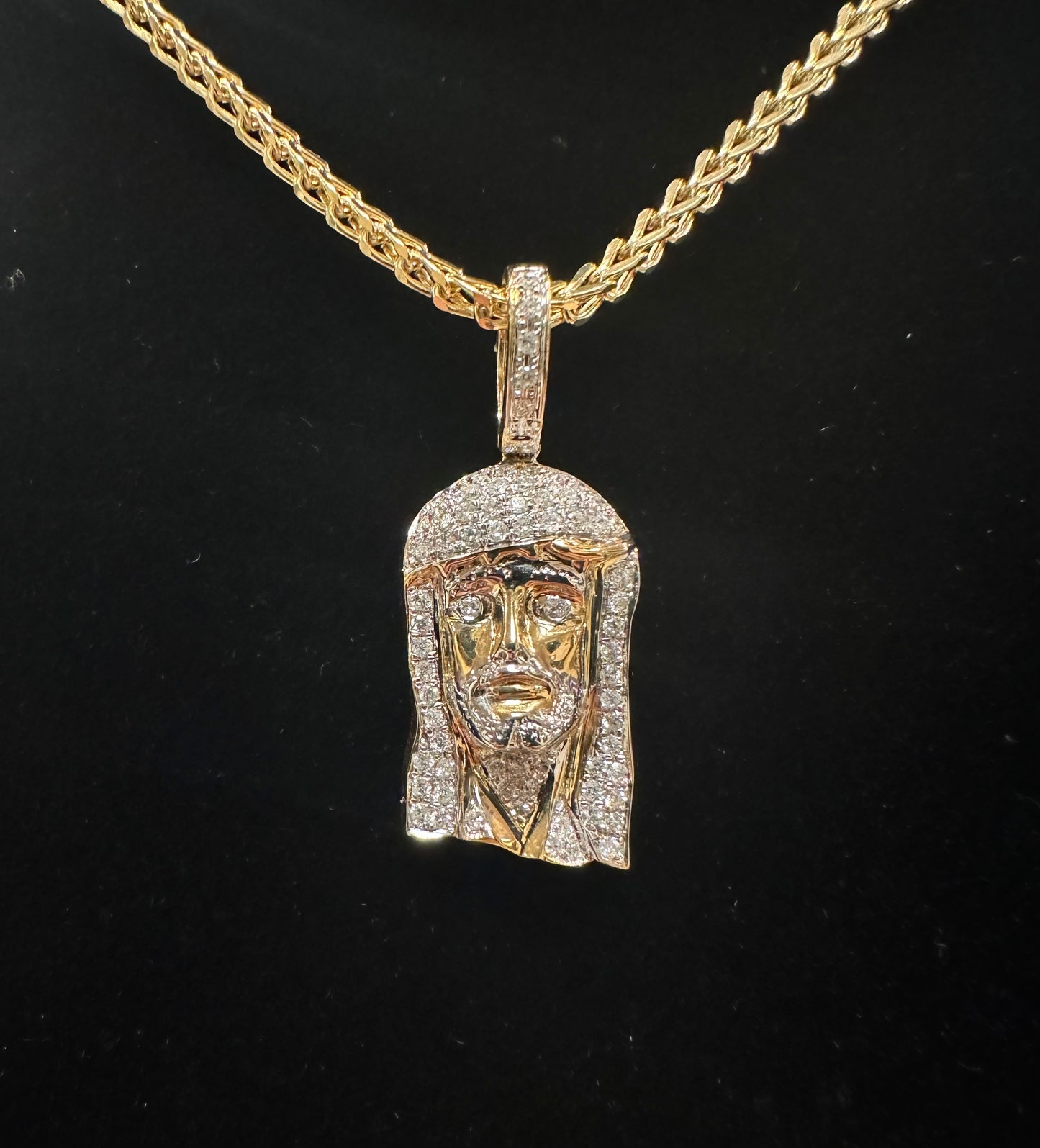 Jesus Face Charm 10k
