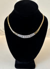 Gold Necklace with Cubic Zirconia 14k