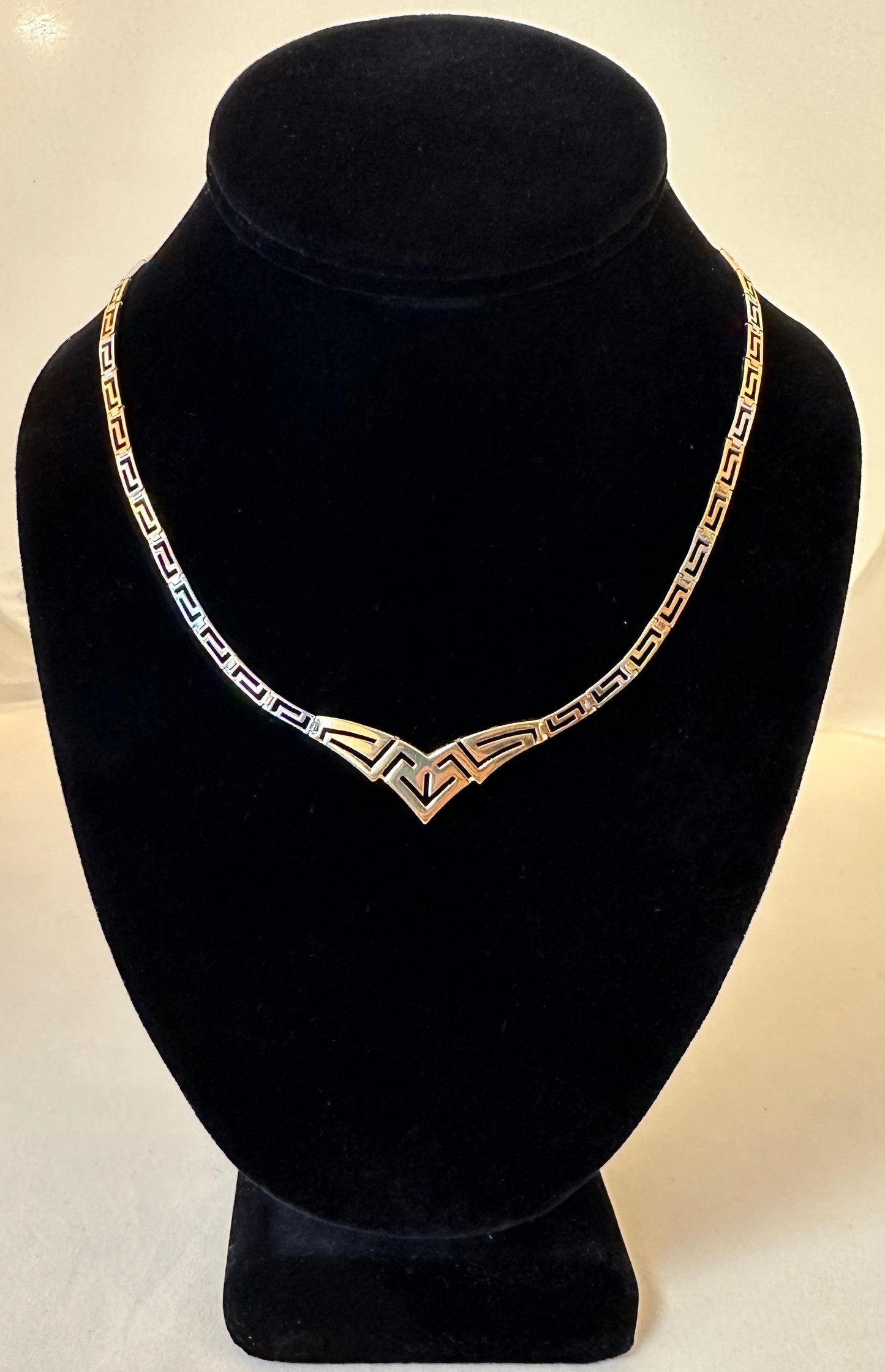 Three Gold Necklace 14k