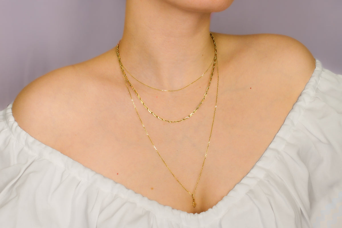 Twist Link Chain 14 Karat