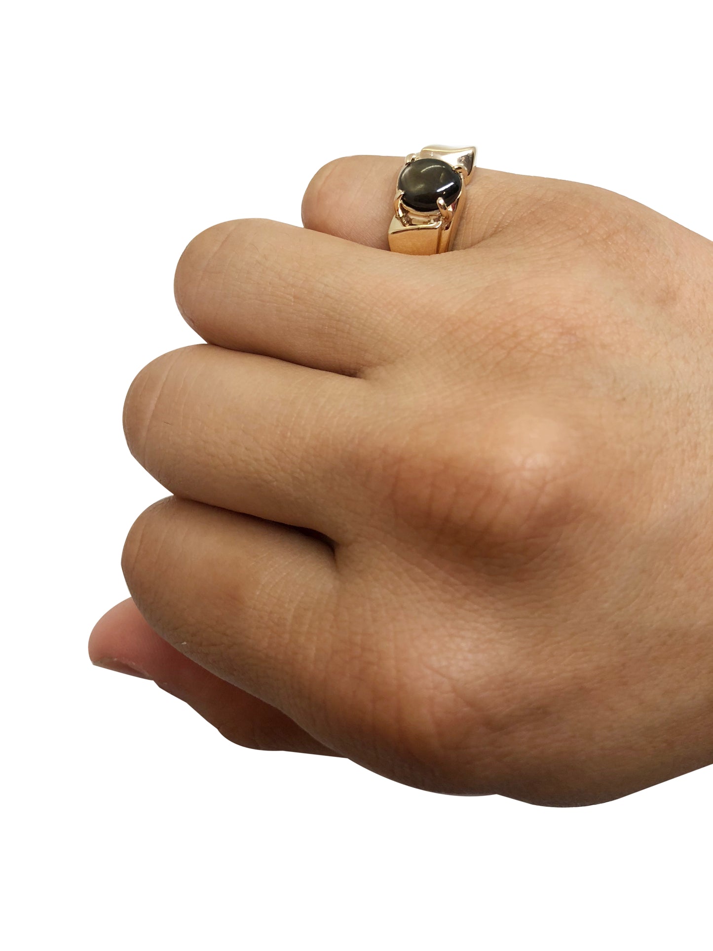 Brown Stone Ring (14K Gold)