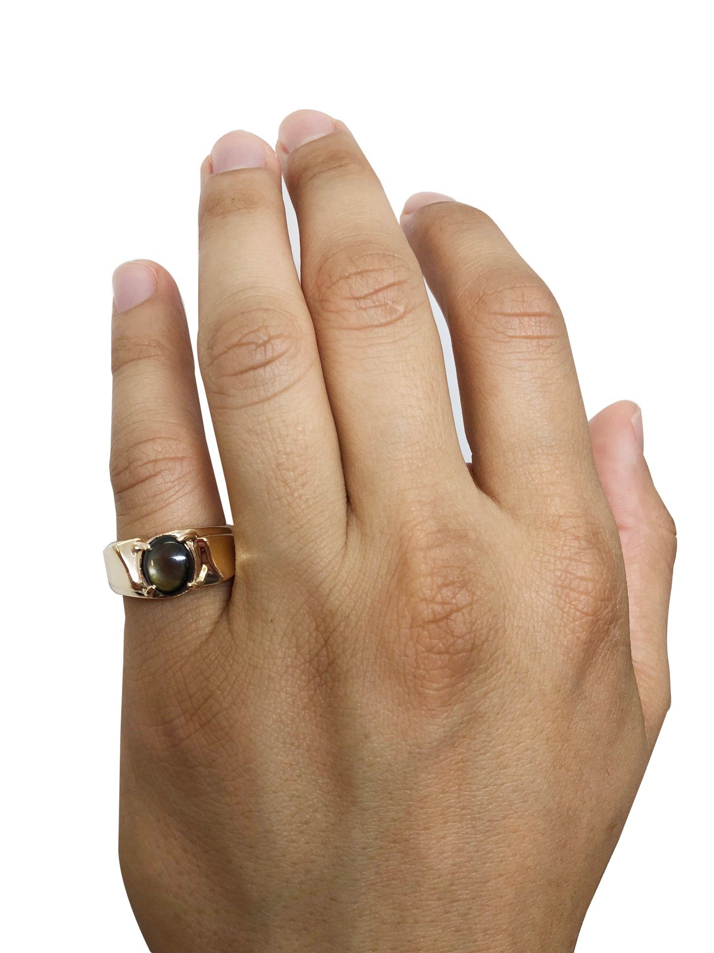 Brown Stone Ring (14K Gold)