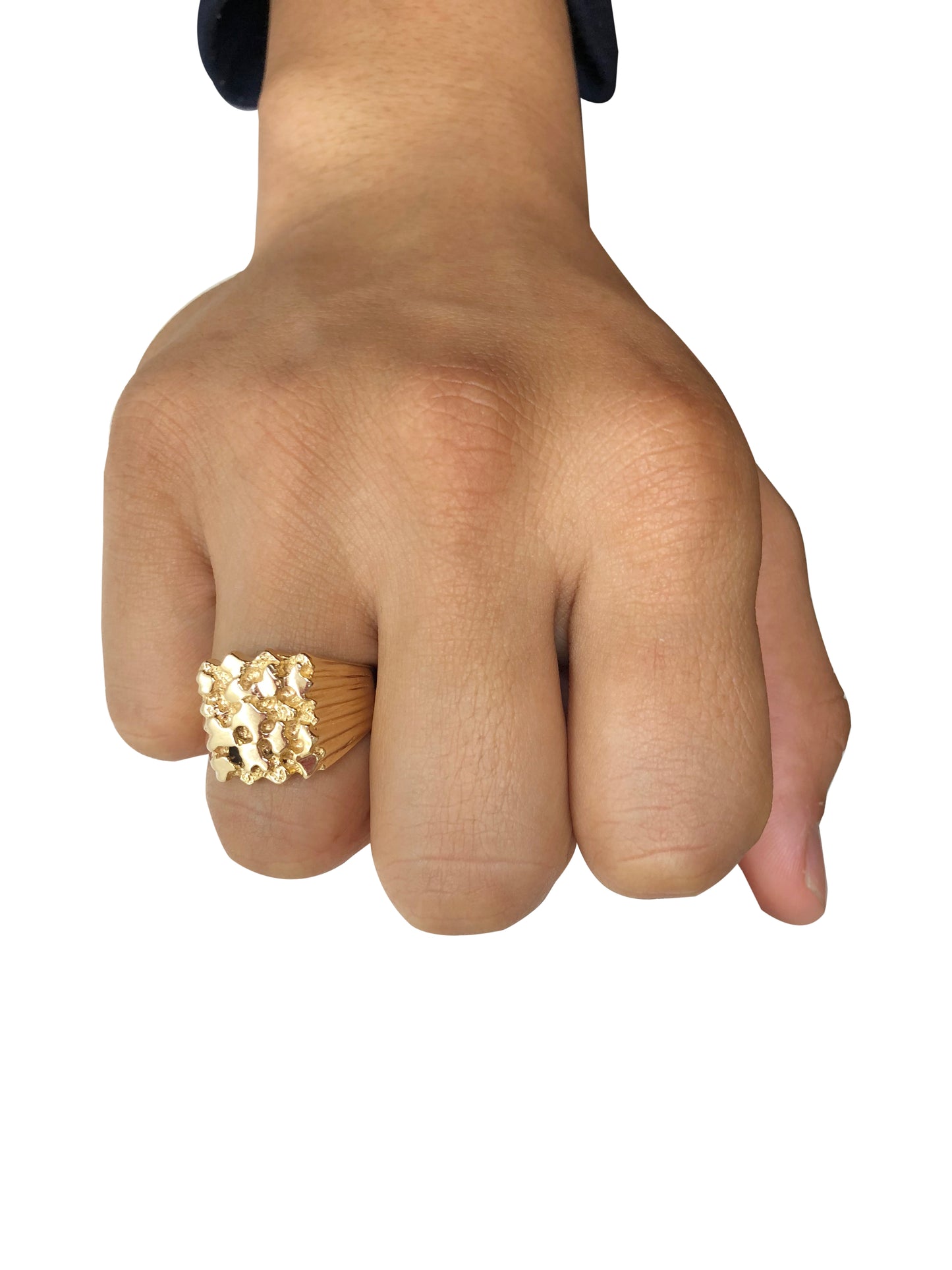 Gold Nugget Ring (14K Gold)