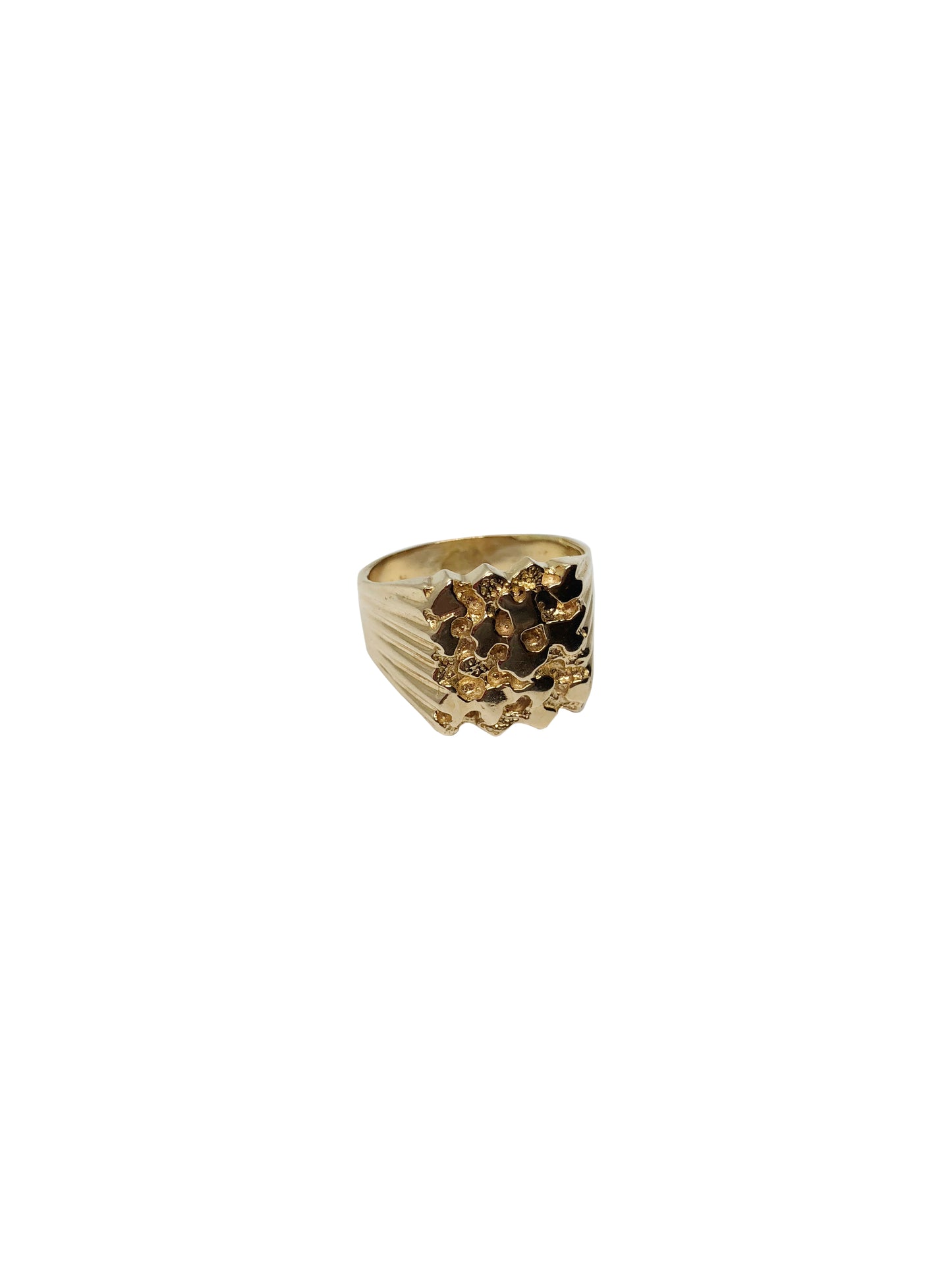 Gold Nugget Ring (14K Gold)