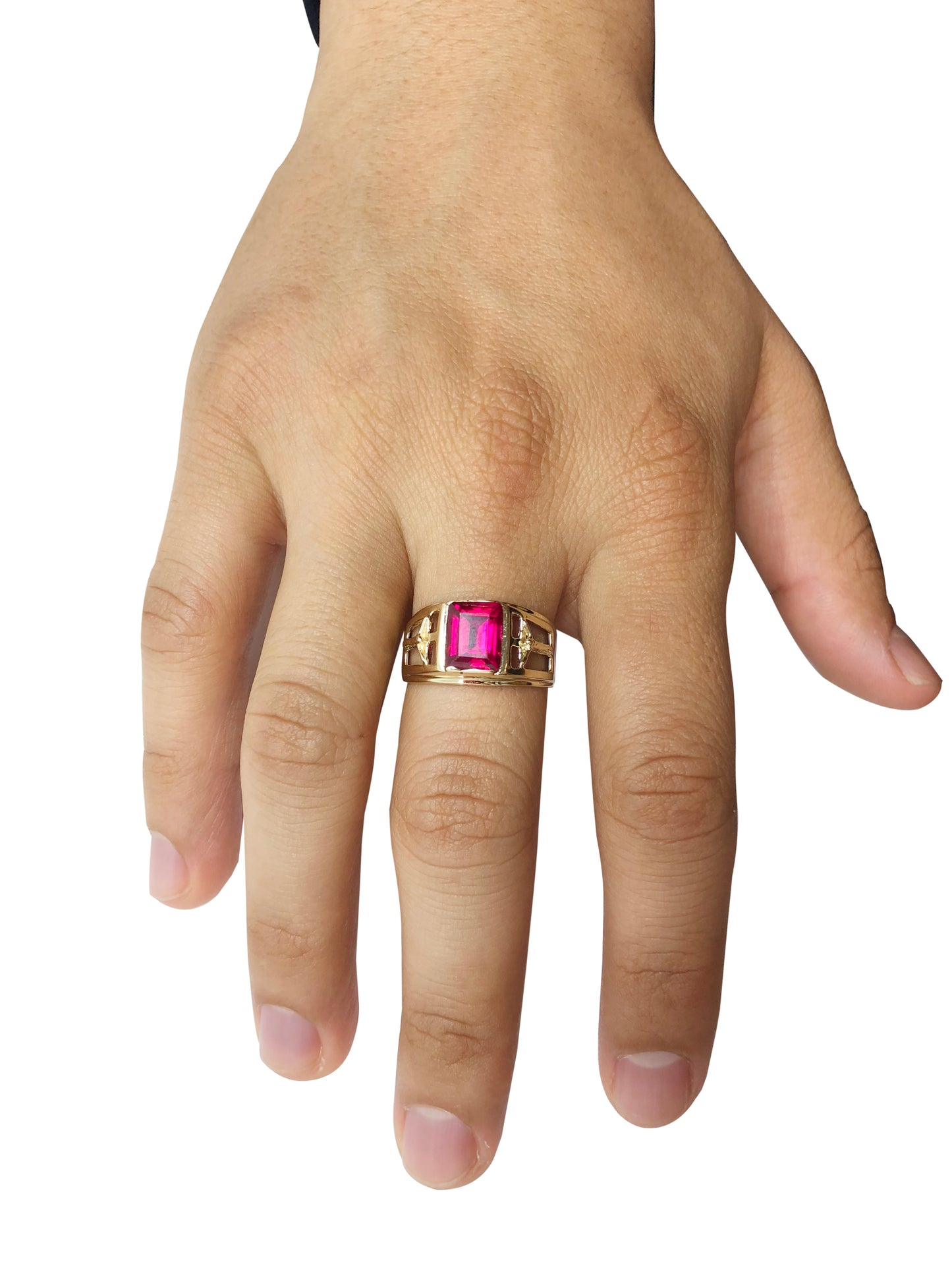 Ruby Stone Ring (14K Gold)
