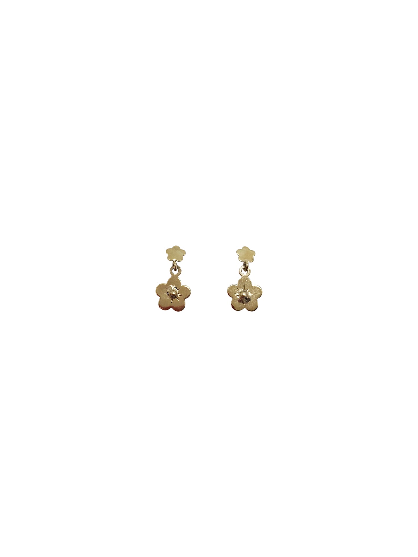 Flower Earrings 14k Gold