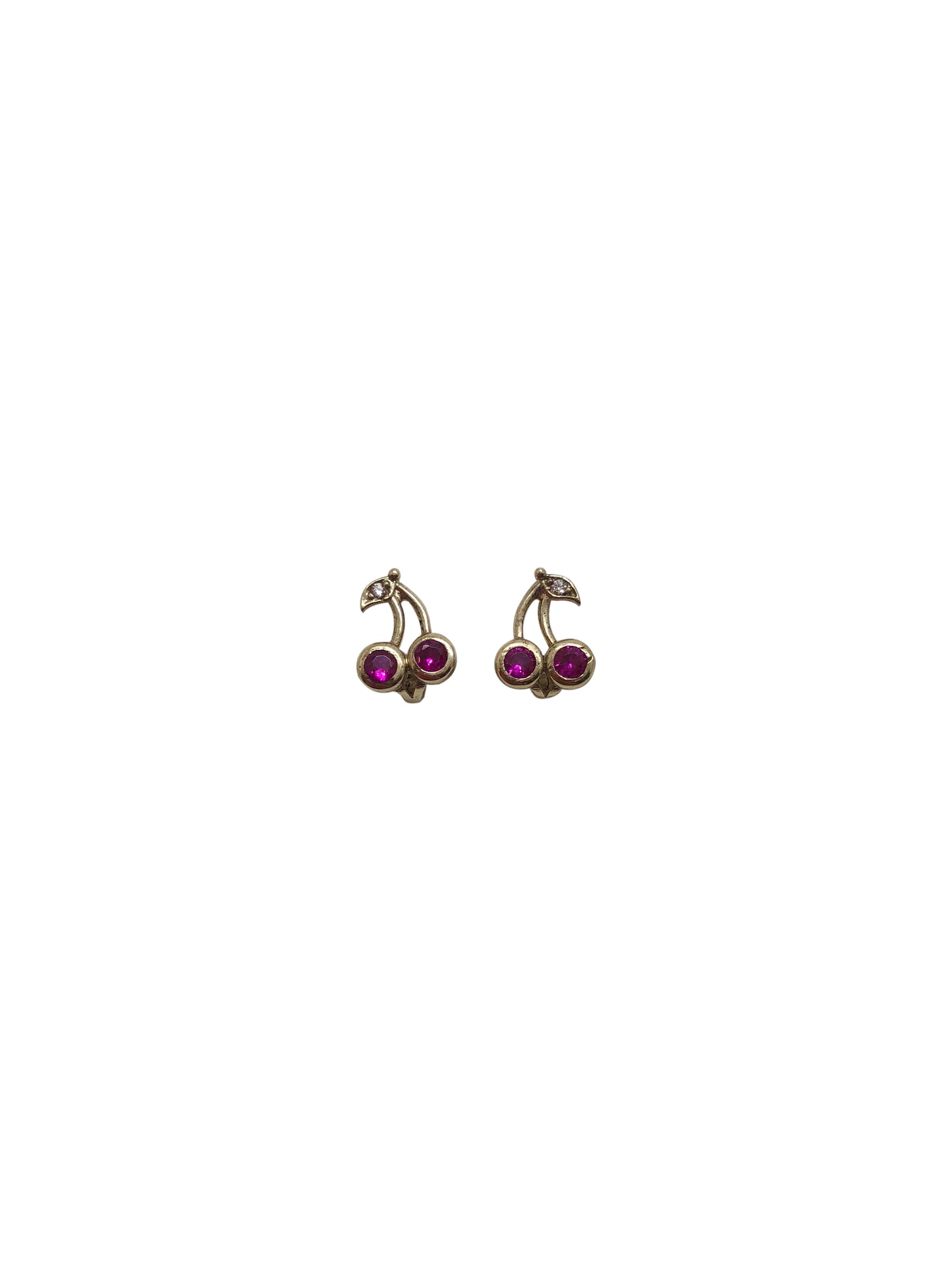 Gold 10k Cherry Earrings