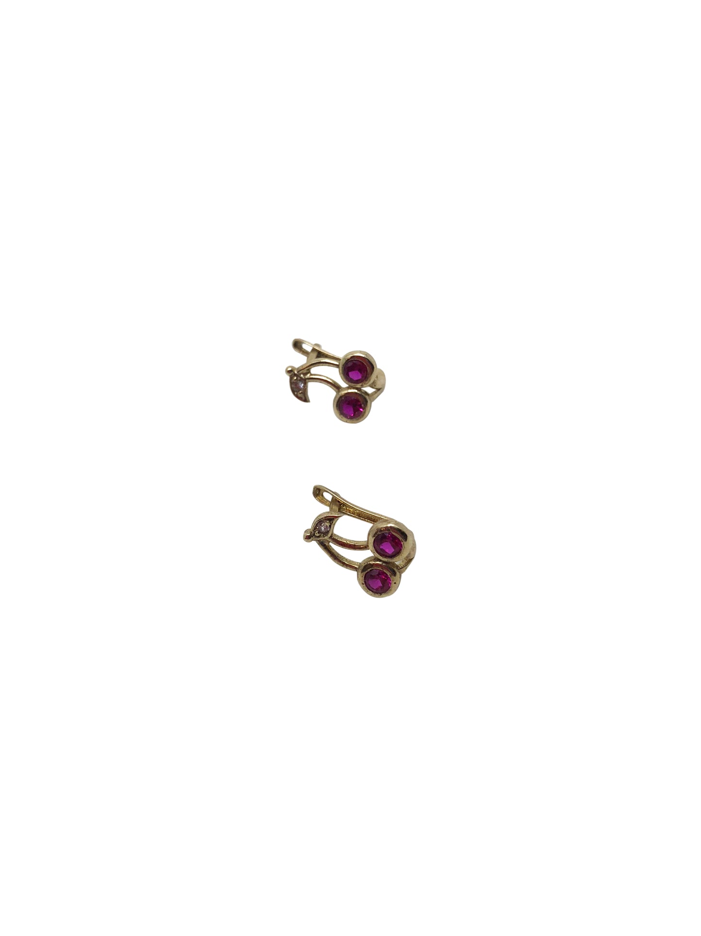 Cherry Earrings 10k Gold