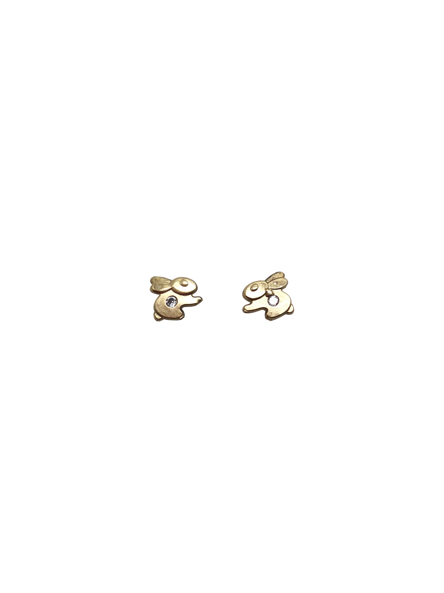 14K Mini Bunny Studs