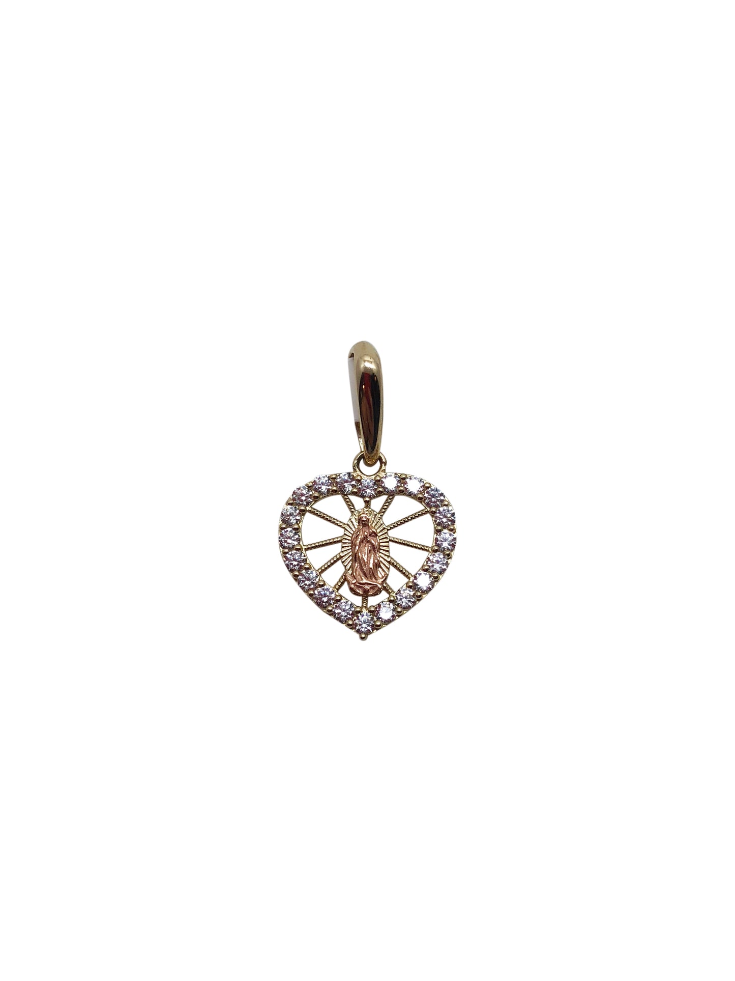 Guadalupe Heart Charm