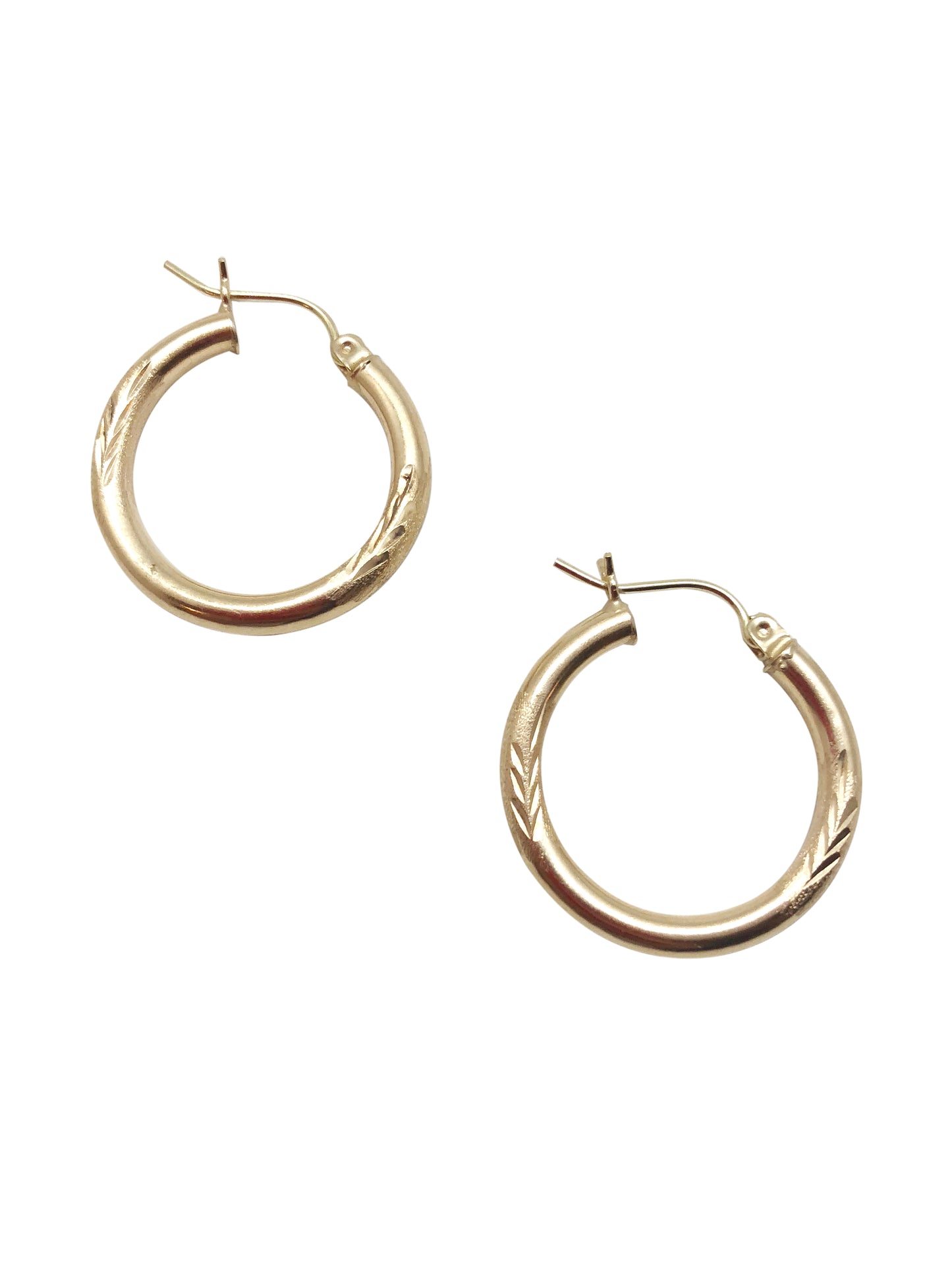 Gold Leaf Hoops