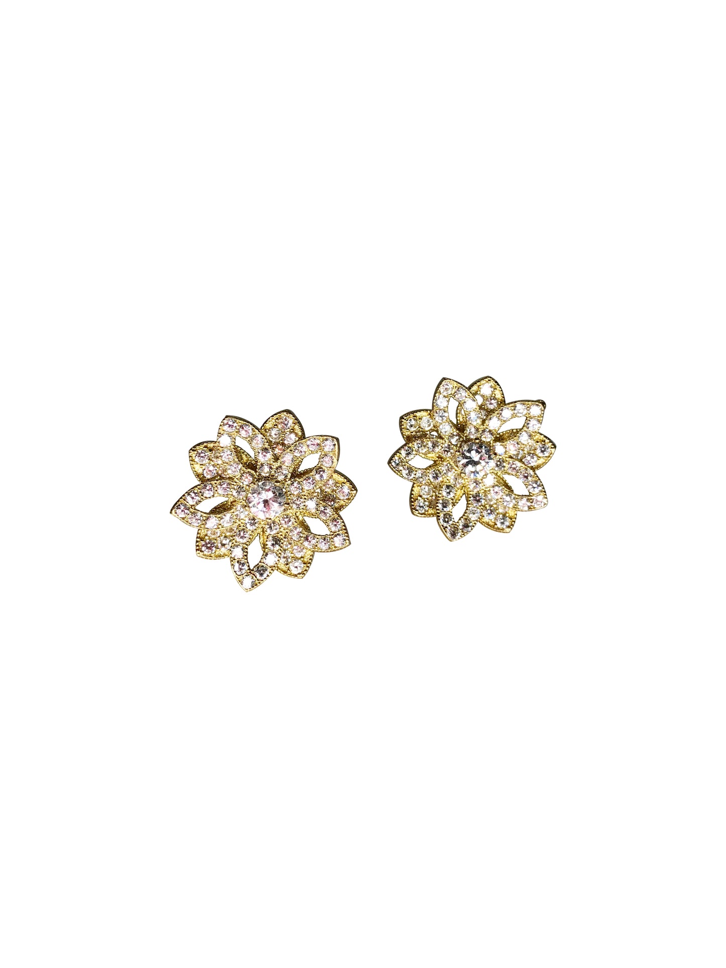 Zirconia Flower Studs
