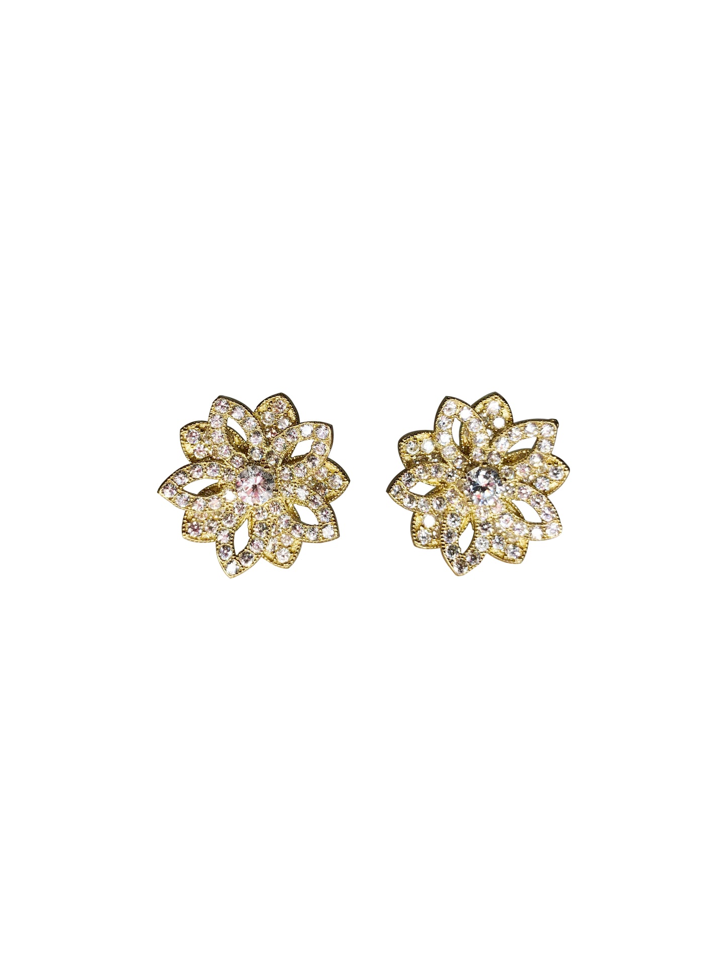 Zirconia Flower Studs