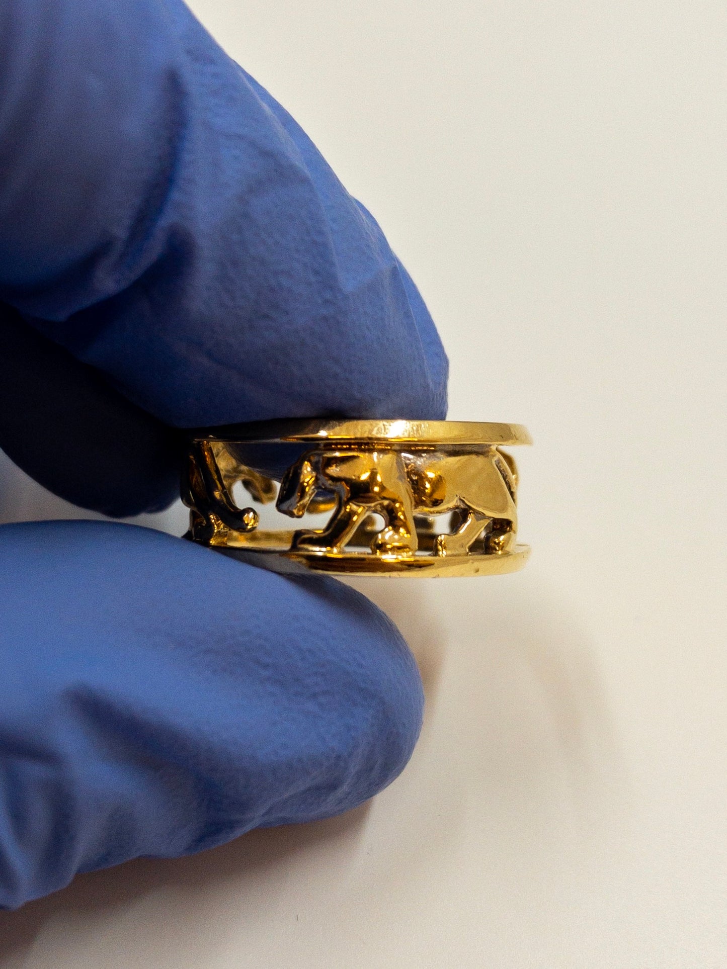 3D Tiger Ring 14k