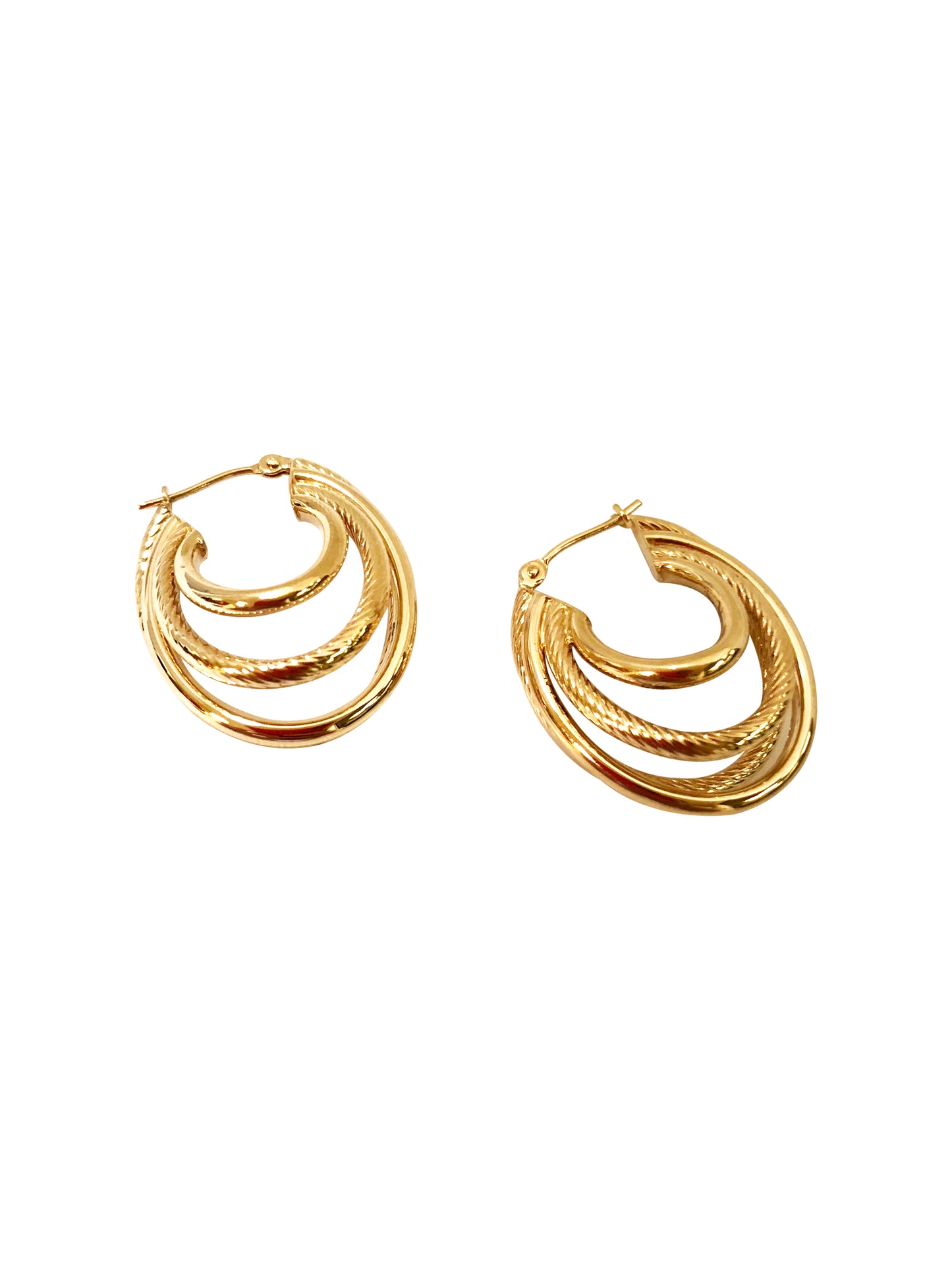 Quadruple Hoop Earrings