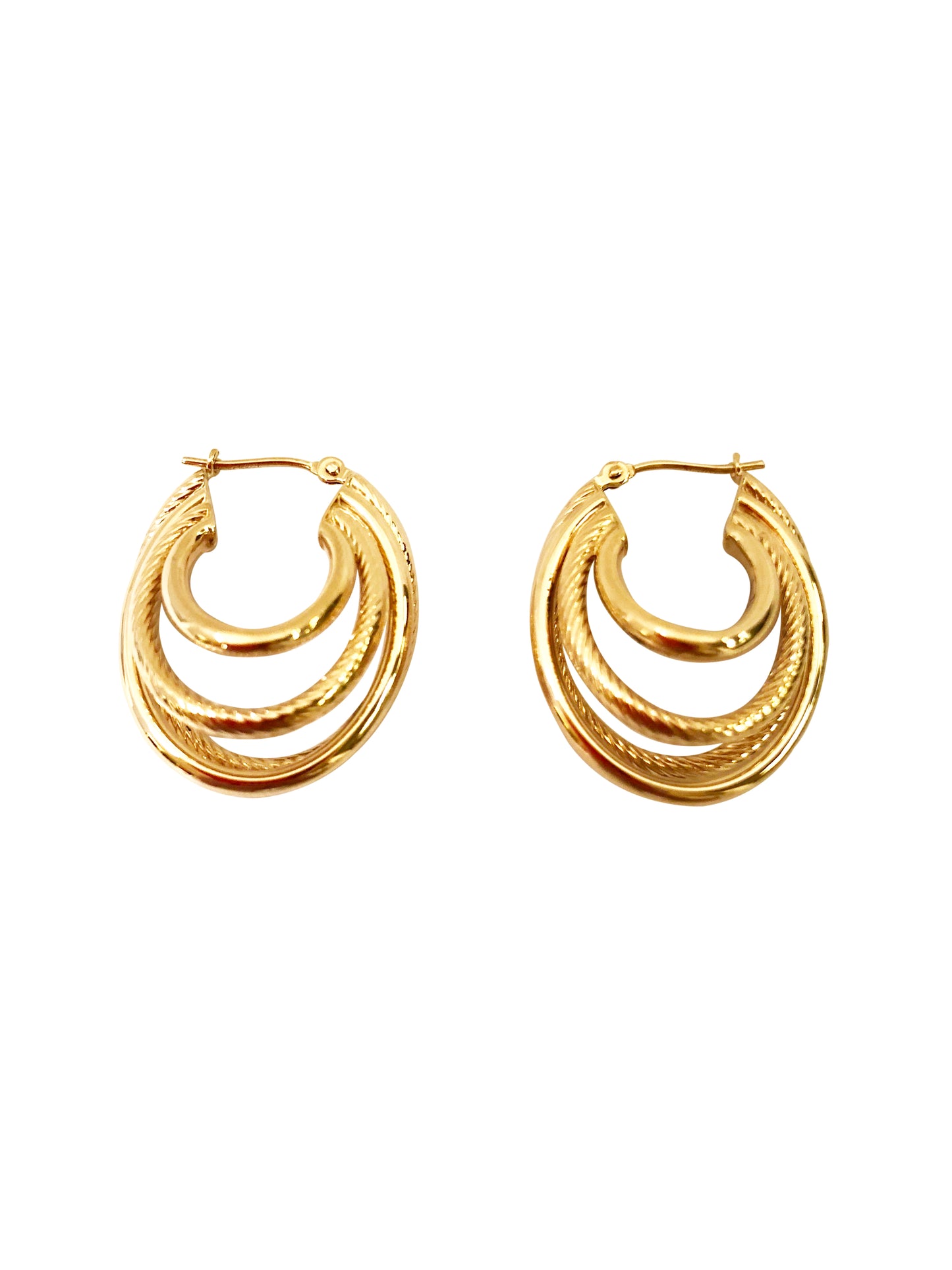 Quadruple Hoop Earrings