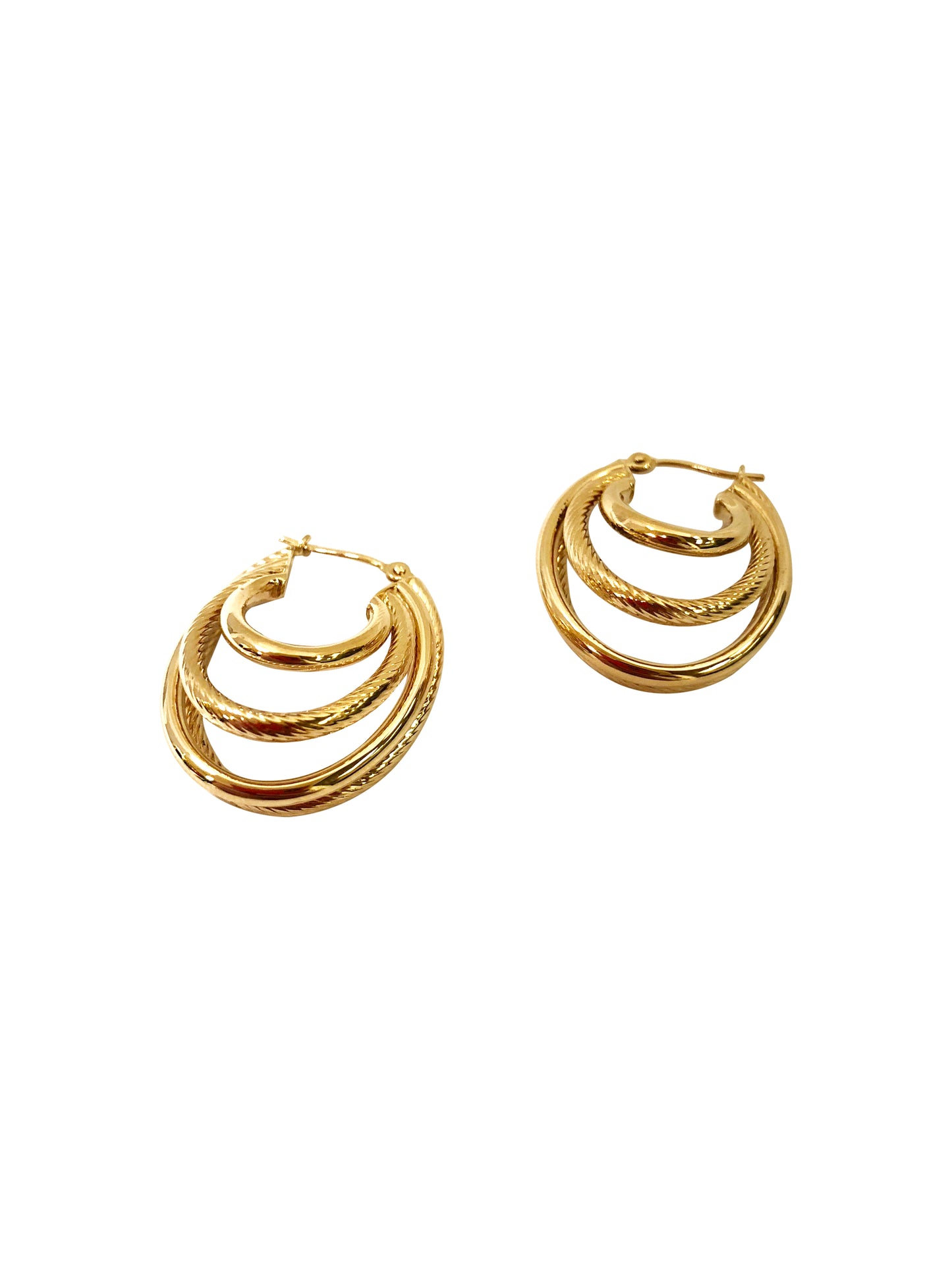 Quadruple Hoop Earrings