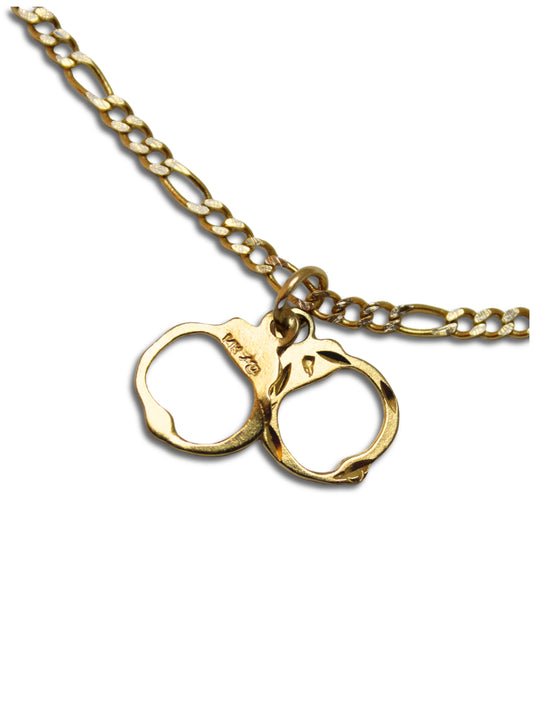Handcuffs Charm 14 Karat