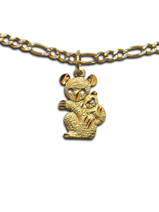 Koala Mama and Baby/Joey Charm 14 Karat
