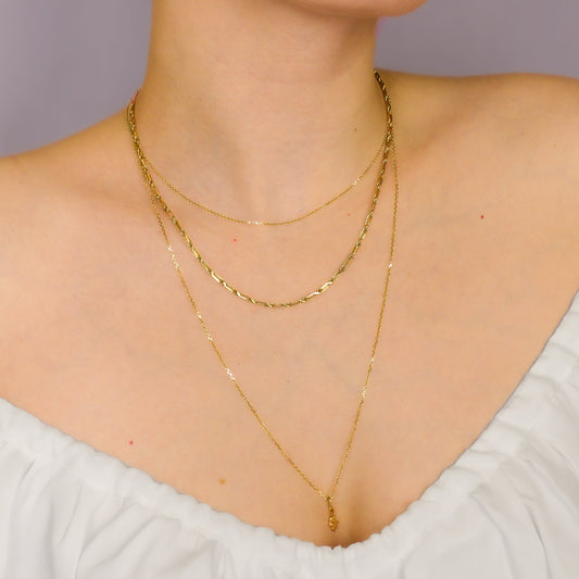 Twist Link Chain 14 Karat