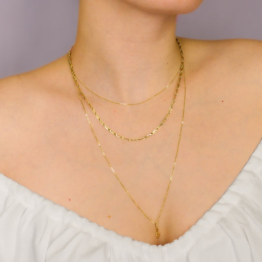 Twist Link Chain 14 Karat