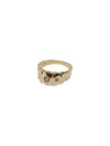 Simple White Stone Ring (14K Gold)