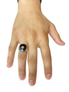 Onyx Diamond Stone Ring (14K Gold)