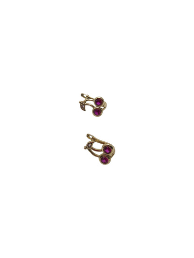 Gold 10k Cherry Earrings
