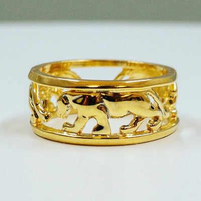 Unique gold-plated tiger head stainless steel personalized men's ring hot  gift size 6 7 8 9 10 | Wish