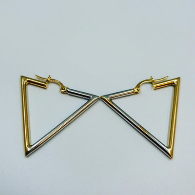 Women’s Triangular Earring 14k