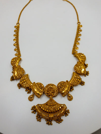 24k Indian Filigree Wedding Necklace