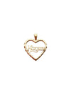 Mother Heart Charm - 10k gold
